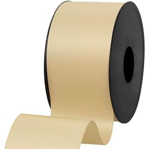 Les Petits Rubans 100% Polyester Double Sided Satin Ribbon for Weddings, Gift Wrapping, Floral Arrangements, Crafts, Cakes, Bows, Decorations, 50mm x 25m, Beige Les Petits Rubans 100% Polyester Double Sided Satin Ribbon for Weddings, Gift Wrapping, Floral Arrangements, Crafts, Cakes, Bows, Decorations, 50mm x 25m, Beige