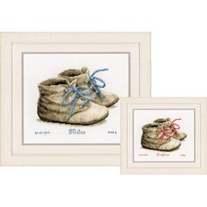 Vervaco Birth Record: Baby Shoes, Polyester Cotton, Assorted, 40 x 2 x 20 cm Vervaco Birth Record: Baby Shoes, Polyester Cotton, Assorted, 40 x 2 x 20 cm