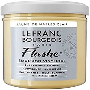 Lefranc Bourgeois Flashe, Extra-Fine Acrylic Vinyl Emulsion, Artists Quality, Naples Yellow Light, 125ml Pot Lefranc Bourgeois Flashe, Extra-Fine Acrylic Vinyl Emulsion, Artists Quality, Naples Yellow Light, 125ml Pot