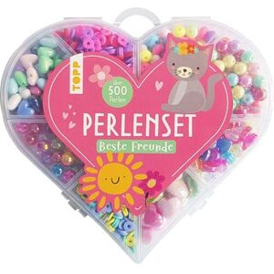 TOPP Best Friends Beads, Over 500 Colourful Beads, Heart Beads, Smiley and Heart Charms TOPP Best Friends Beads, Over 500 Colourful Beads, Heart Beads, Smiley and Heart Charms