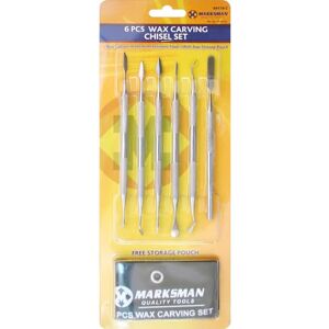 BARGAINS-GALORE 6PC Wax Carving Chisel Set Clay SOAP Jewellery & Pouch Polymer Modelling Hobby