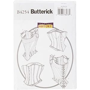 Butterick Patterns B4254 Size 18-20-22 Misses Stays and Corsets, Pack of 1, White Butterick Patterns B4254 Size 18-20-22 Misses Stays and Corsets, Pack of 1, White
