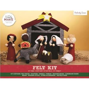 Simply MAKE Felt Nativity Scene Christmas Kit, Craft Accessories, Ideal for Beginner and Experienced Crafters, Great Felt Fabric Craft Set Gift, Ideal for Adult and Older Kids Simply MAKE Felt Nativity Scene Christmas Kit, Craft Accessories, Ideal for Beginner and Experienced Crafters, Great Felt Fabric Craft Set Gift, Ideal for Adult and Older Kids