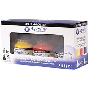 Daler-Rowney Aquafine Watercolor Paint - 6 Inks & Marker Daler-Rowney Aquafine Watercolor Paint - 6 Inks & Marker