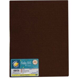 Craft Planet - Felt Sheets - 24 Pack - Dark Brown - Feltro in fogli, confezione da 24, colore: Marrone scuro Craft Planet - Felt Sheets - 24 Pack - Dark Brown - Feltro in fogli, confezione da 24, colore: Marrone scuro