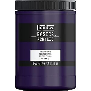 Liquitex Basics Acrylic Paint, Dioxazine Purple, 946 ml Pot Liquitex Basics Acrylic Paint, Dioxazine Purple, 946 ml Pot