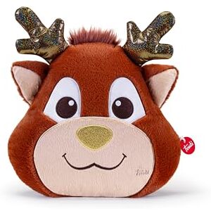 Trudi Xmas Reindeer cushion decorative cushion, animal furnishing plush pillows, birthday gift 38x33x7cm size M Pillows model 28099 Trudi Xmas Reindeer cushion decorative cushion, animal furnishing plush pillows, birthday gift 38x33x7cm size M Pillows model 28099
