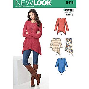 New Look UN6415A Misses' Knit Tunics A (XS-S-M-L-XL) New Look UN6415A Misses' Knit Tunics A (XS-S-M-L-XL)