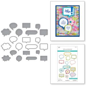 Spellbinders Speech Bubbles Etched Dies from The Just Sayin' Collection by Kelly Bangs Spellbinders Speech Bubbles Etched Dies from The Just Sayin' Collection by Kelly Bangs