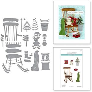 Spellbinders Christmas Rocking Chair Etched Dies from The Country Christmas Collection by Annie Williams Spellbinders Christmas Rocking Chair Etched Dies from The Country Christmas Collection by Annie Williams