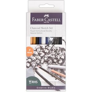 Faber Creative Studio Charcoal Sketch Set, RHS Special Edition, For Art, Craft, Drawing, Sketching, Hatching, Home, School, University, Colouring Faber Creative Studio Charcoal Sketch Set, RHS Special Edition, For Art, Craft, Drawing, Sketching, Hatching, Home, School, University, Colouring