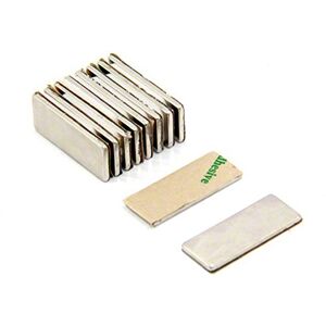 FIRST4MAGNETS Adhesive N42 Neodymium Magnet for Arts, Crafts, Model Making, DIY, Hobbies, Office, and Home 25mm x 10mm x 1.5mm thick 2.2kg Pull North Pack of 10 FIRST4MAGNETS Adhesive N42 Neodymium Magnet for Arts, Crafts, Model Making, DIY, Hobbies, Office, and Home 25mm x 10mm x 1.5mm thick 2.2kg Pull North Pack of 10