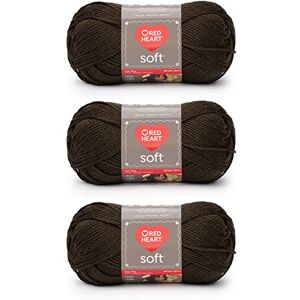 Red Heart Soft Chocolate Yarn 3 Pack of 141g/5oz Acrylic 4 Medium (Worsted) 256 Yards Knitting, Crocheting & Crafts Red Heart Soft Chocolate Yarn 3 Pack of 141g/5oz Acrylic 4 Medium (Worsted) 256 Yards Knitting, Crocheting & Crafts