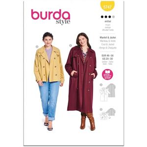 Burda Style Sewing Pattern B5747 Misses' Jacket & Coat Burda Style Sewing Pattern B5747 Misses' Jacket & Coat
