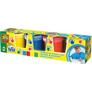 SES My First Fingerpaint - Safe, Washable, 4 Colors - Art for Toddlers SES My First Fingerpaint - Safe, Washable, 4 Colors - Art for Toddlers