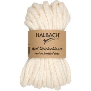 Halbach Seidenbänder Premium Wool Knitting Tube Width: 10 mm Length: 15 m Chunky Wool for Thick Laces or for Hand Knitting Colour: Natural White Halbach Seidenbänder Premium Wool Knitting Tube Width: 10 mm Length: 15 m Chunky Wool for Thick Laces or for Hand Knitting Colour: Natural White