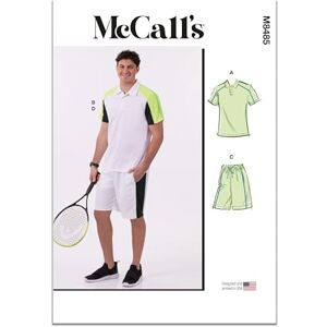 McCall's MCCALLS Sewing Pattern M8485BB Men's Knit Tops and Shorts BB (44-46-48-50-52) McCall's MCCALLS Sewing Pattern M8485BB Men's Knit Tops and Shorts BB (44-46-48-50-52)