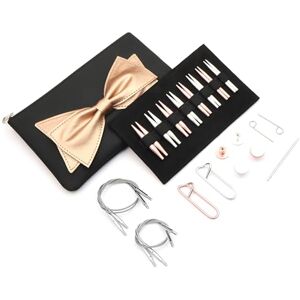 KNITPRO Knitting Needle Gift Set Interchangeable Circular, ‘Mini Bouquet’, 8 Pairs Aluminium Needles 3.0-6.0mm, 4 Swivel Cables 27cm & 30cm, End Caps, Cable Keys, Finishing Needle, Stitch Holders KNITPRO Knitting Needle Gift Set Interchangeable Circular, ‘Mini Bouquet’, 8 Pairs Aluminium Needles 3.0-6.0mm, 4 Swivel Cables 27cm & 30cm, End Caps, Cable Keys, Finishing Needle, Stitch Holders