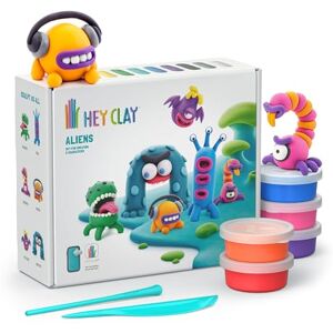 HEY CLAY Aliens Set Colourful Modeling Kids Air Dry Clay Kit 15 cans and Sculpting Tools with Fun Interactive Instructions App HEY CLAY Aliens Set Colourful Modeling Kids Air Dry Clay Kit 15 cans and Sculpting Tools with Fun Interactive Instructions App