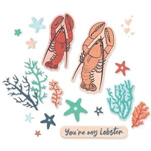Sizzix Framelits Die Set Stamps You’re My Lobster, Multicolor, One Size Sizzix Framelits Die Set Stamps You’re My Lobster, Multicolor, One Size