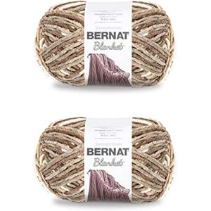Bernat Blanket Sonoma Yarn 2 Pack of 300g/10.5oz Polyester 6 Super Bulky 220 Yards Knitting/Crochet Bernat Blanket Sonoma Yarn 2 Pack of 300g/10.5oz Polyester 6 Super Bulky 220 Yards Knitting/Crochet