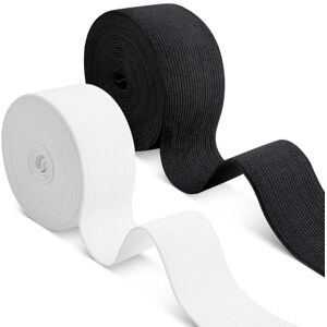 Romon Elastique Couture - White and Black Stretch Ribbon for Clothes and Crafts Romon Elastique Couture - White and Black Stretch Ribbon for Clothes and Crafts