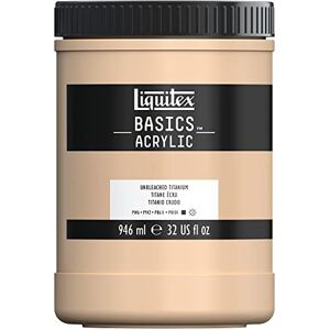 Liquitex Basics Acrylic Paint, Unbleached Titanium, 946 ml Pot Liquitex Basics Acrylic Paint, Unbleached Titanium, 946 ml Pot