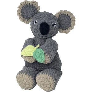 KNITTY CRITTERS – Main Collection – Kieran Koala Beginner-Friendly Crochet Craft Kit with Recycled Yarn KNITTY CRITTERS – Main Collection – Kieran Koala Beginner-Friendly Crochet Craft Kit with Recycled Yarn