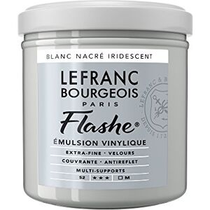 Lefranc Bourgeois Flashe, Extra-Fine Acrylic Vinyl Emulsion, Artists Quality, Pearl White Iridescent, 125ml Pot Lefranc Bourgeois Flashe, Extra-Fine Acrylic Vinyl Emulsion, Artists Quality, Pearl White Iridescent, 125ml Pot
