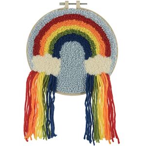Trimits Punch Needle Hoop Kit, 20.3cm (8in), Rainbow Trimits Punch Needle Hoop Kit, 20.3cm (8in), Rainbow
