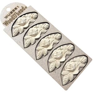 WoodUbend WUB0351 Rose Garland Appliques Bendable & Flexible Wood Onlays 3x7cm DIY Craft, Furniture & Home Decor Easy to Apply & Paint Versatile, Reusable & Decorative Decals (5 Pack) WoodUbend WUB0351 Rose Garland Appliques Bendable & Flexible Wood Onlays 3x7cm DIY Craft, Furniture & Home Decor Easy to Apply & Paint Versatile, Reusable & Decorative Decals (5 Pack)