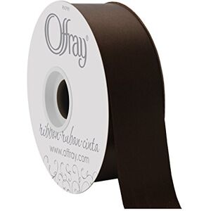 Berwick Offray Double Face Satin Ribbon, 50 Yards, Brown Berwick Offray Double Face Satin Ribbon, 50 Yards, Brown