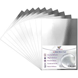 Habercrafts Silver Mirror Card A4 Metallic Mirror Board Thick 250gsm Card Shiny Silvered Sheets Mirror Foil Activity Craft Cardstock Reflective Shimmer Mirror Finish (Silver 100 Sheets) Habercrafts Silver Mirror Card A4 Metallic Mirror Board Thick 250gsm Card Shiny Silvered Sheets Mirror Foil Activity Craft Cardstock Reflective Shimmer Mirror Finish (Silver 100 Sheets)