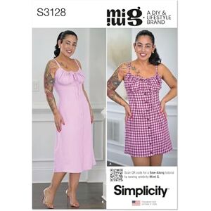 Simplicity Sewing Pattern SS3128Y5 Misses' Dress in Two Lengths by Mimi G Style Y5 (18-20-22-24-26) Simplicity Sewing Pattern SS3128Y5 Misses' Dress in Two Lengths by Mimi G Style Y5 (18-20-22-24-26)