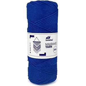 Leviatan Natural Thread 200m Super Soft Single Twisted Cord 100% Cotton Thread Macramé Rope for Handicrafts Wedding and Christmas Decorations 3mm x 200m Blue Leviatan Natural Thread 200m Super Soft Single Twisted Cord 100% Cotton Thread Macramé Rope for Handicrafts Wedding and Christmas Decorations 3mm x 200m Blue