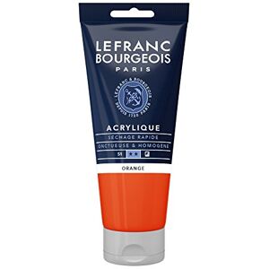 Lefranc Bourgeois Lefranc & Bourgeois 300403 Fine Aycrl Paint 80ml Tube, Highly Pigmented, Good Coverage, Creamy, Homogeneous Texture Orange Lefranc Bourgeois Lefranc & Bourgeois 300403 Fine Aycrl Paint 80ml Tube, Highly Pigmented, Good Coverage, Creamy, Homogeneous Texture Orange