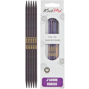 KNITPRO J’Adore Cubics Double Pointed Needles 8" (20cm) 5.00mm KNITPRO J’Adore Cubics Double Pointed Needles 8" (20cm) 5.00mm