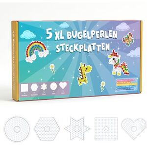 VynyQoo 5 PCS XL Fuse Beads Boards – Heart, Star, Circle, Square & Hexagon Shapes, Includes 50 Downloadable Creative Templates for Easy Ironing & Crafting, 10mm Pegboards for Kids 3+ VynyQoo 5 PCS XL Fuse Beads Boards – Heart, Star, Circle, Square & Hexagon Shapes, Includes 50 Downloadable Creative Templates for Easy Ironing & Crafting, 10mm Pegboards for Kids 3+