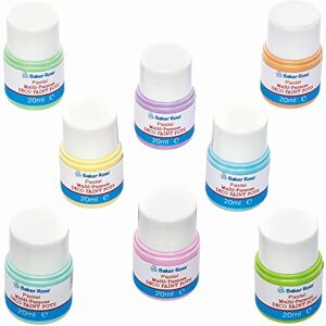 Baker Ross Pastel Deco Paint Pots Pack of 8, Paint for Kids (FC347) Baker Ross Pastel Deco Paint Pots Pack of 8, Paint for Kids (FC347)