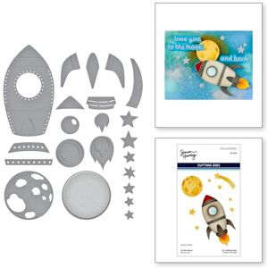Spellbinders to The Moon Etched Dies from The Simon's Space Adventure Collection by Simon Hurley Spellbinders to The Moon Etched Dies from The Simon's Space Adventure Collection by Simon Hurley