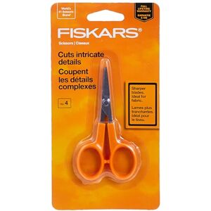 Fiskars Detail Scissors, Orange, 4 Inch Fiskars Detail Scissors, Orange, 4 Inch
