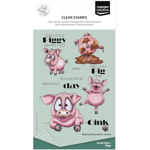 Creative Labs Clear Stamps 19 Pcs Pigs and Texts Scrapbooking, Stamping and Card Making Supplies for Crafting Creative Labs Clear Stamps 19 Pcs Pigs and Texts Scrapbooking, Stamping and Card Making Supplies for Crafting