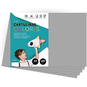 m-office A4 Colour Card Intense Colours 180g Colour Sheets for Crafts, Printing Your Documents and Creative Designs A4 Colour Sheets (250 Sheets, Grey) m-office A4 Colour Card Intense Colours 180g Colour Sheets for Crafts, Printing Your Documents and Creative Designs A4 Colour Sheets (250 Sheets, Grey)