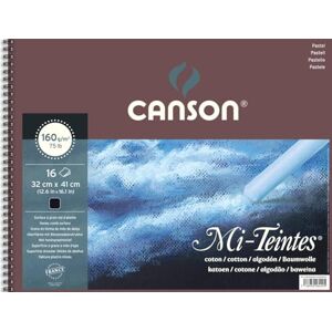 Canson Mi-Teintes Coloured Drawing 160gsm 32x41cm Paper Pad, Double Sided: Honeycomb & Fine Grain, Pad Glued Short Side, Black, 20 Sheets, For Professional Artists & Illustrators Canson Mi-Teintes Coloured Drawing 160gsm 32x41cm Paper Pad, Double Sided: Honeycomb & Fine Grain, Pad Glued Short Side, Black, 20 Sheets, For Professional Artists & Illustrators