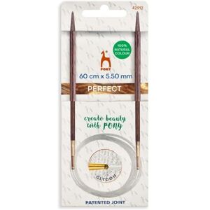 Pony Perfect Circular Knitting Needles Wood 60cm 5.5mm 1pc Pony Perfect Circular Knitting Needles Wood 60cm 5.5mm 1pc