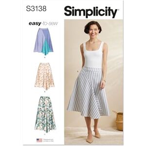 Simplicity Sewing Pattern SS3138K5 Misses' Godet Skirt in Two Lengths K5 (8-10-12-14-16) Simplicity Sewing Pattern SS3138K5 Misses' Godet Skirt in Two Lengths K5 (8-10-12-14-16)