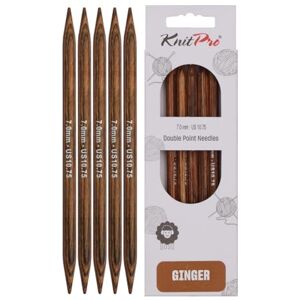 KNITPRO Ginger Double Pointed Needles 5" (12.5cm) 7.00mm KNITPRO Ginger Double Pointed Needles 5" (12.5cm) 7.00mm
