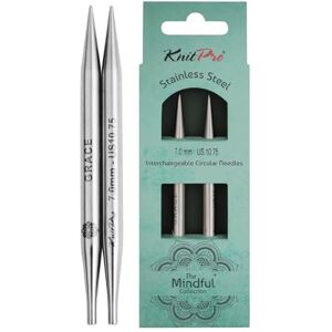 KNITPRO The Mindful Collection Interchangeable Circular Needles 5" (13cm) Size 7mm KNITPRO The Mindful Collection Interchangeable Circular Needles 5" (13cm) Size 7mm