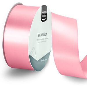 Creative Labs Satin Ribbon Light Pink 65.6 ft x 1.5" Thin Ribbon for Gift Wrapping and Crafting Creative Labs Satin Ribbon Light Pink 65.6 ft x 1.5" Thin Ribbon for Gift Wrapping and Crafting