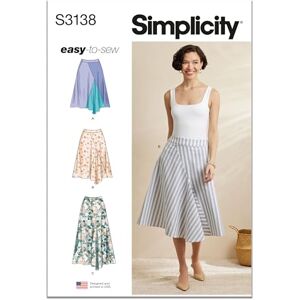 Simplicity Sewing Pattern SS3138Y5 Misses' Godet Skirt in Two Lengths Y5 (18-20-22-24-26) Simplicity Sewing Pattern SS3138Y5 Misses' Godet Skirt in Two Lengths Y5 (18-20-22-24-26)